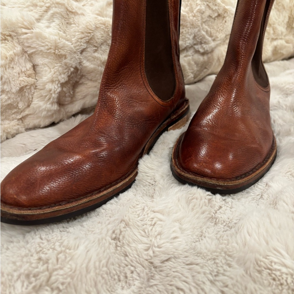 Men's Cole Haan Chelsea Brown Leather Boots, Size 13M